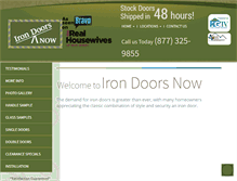 Tablet Screenshot of irondoorsnow.com